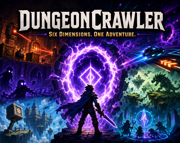 DungeonCrawler · Six Dimensions, One Adventure
